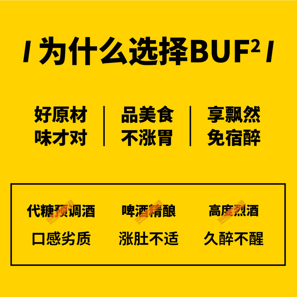 BUF²混合口味威士忌气泡预调酒