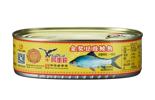 广州鹰金钱食品集团有限公司 金奖豆豉鲮鱼罐头