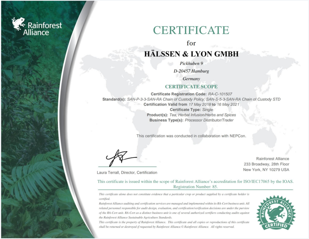 雨林认证