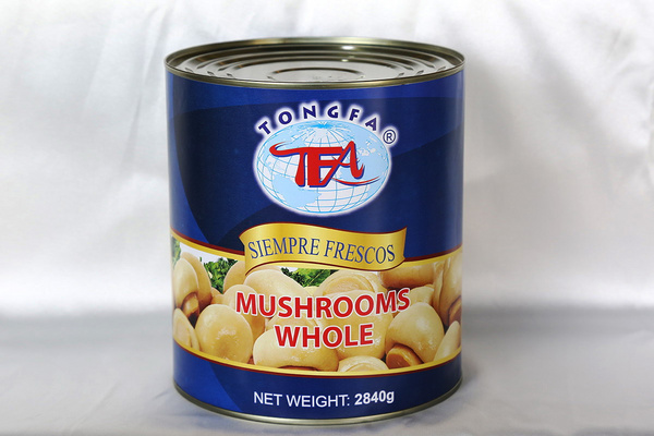 福建同發(fā)食品集團有限公司  整菇罐頭（鐵聽）