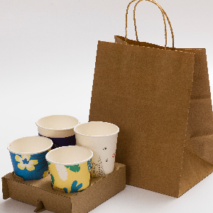 打包袋+纸杯+杯托