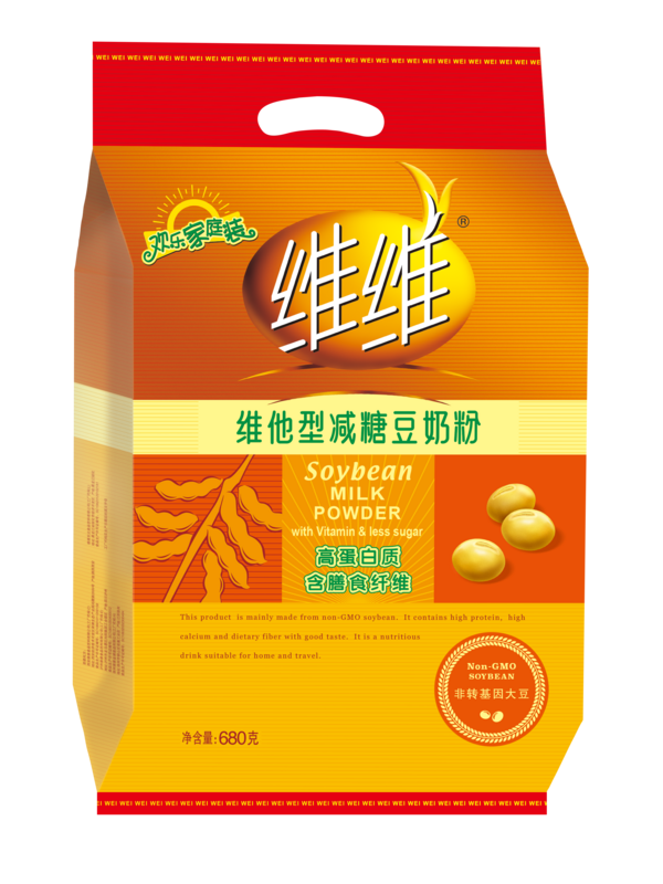 维维减糖豆奶粉