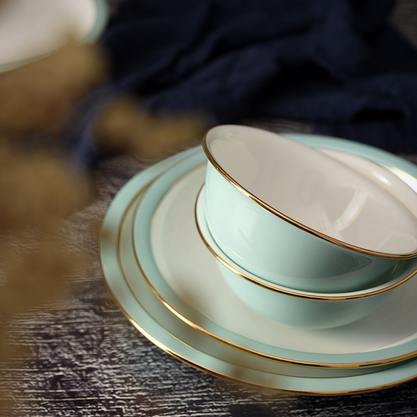 {Hicyan汉青国瓷梅子青26头餐具}