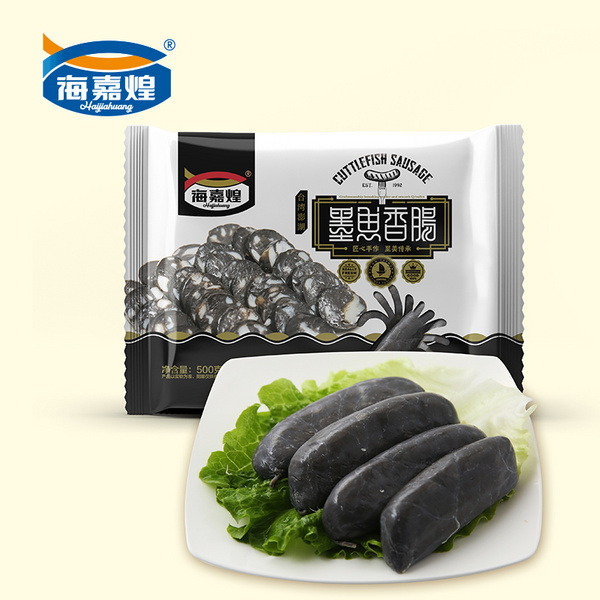 海嘉煌 墨鱼香肠500g