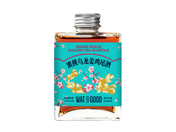 蜜桃烏龍姜雞尾酒