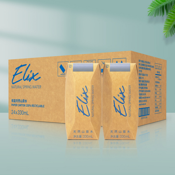 Elix Water纸瓶水天然山泉水