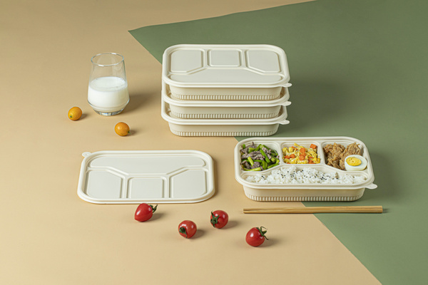 鑫然淀粉基环保餐盒（四格）