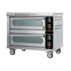 商用电热款二层二盘仪表温控烤箱
