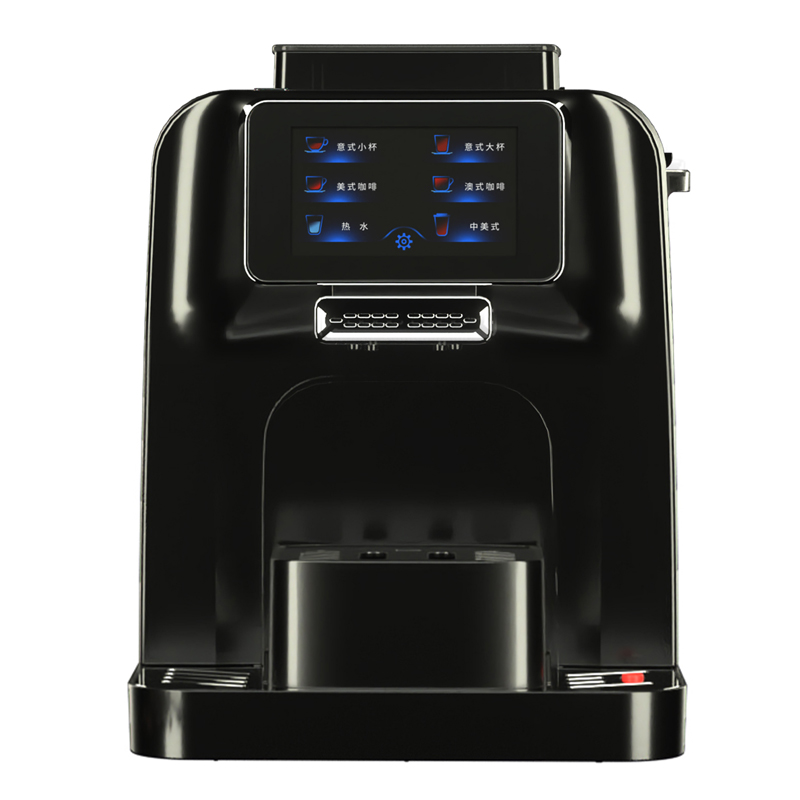 卜合电器 T1 新品意式现磨全自动一键触屏家商用一体咖啡机黑色 黑色