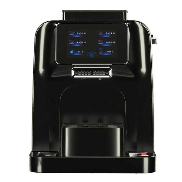 卜合电器 T1 新品意式现磨全自动一键触屏家商用一体咖啡机黑色 黑色
