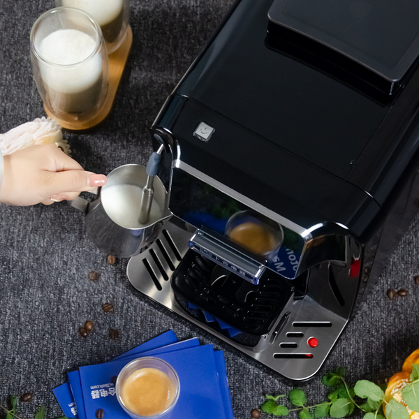 卜和电器卜合电器 T2 意式现磨新品全自动奶泡咖啡机 手动拉花黑色 黑色