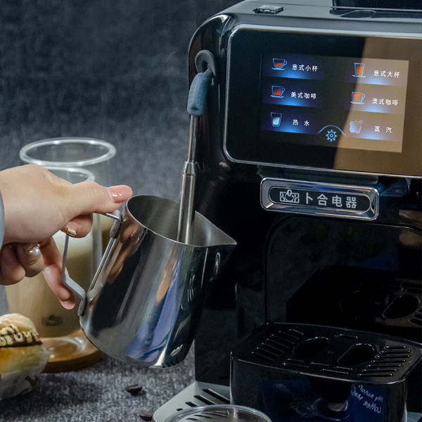 卜和电器卜合电器 T2 意式现磨新品全自动奶泡咖啡机 手动拉花黑色 黑色