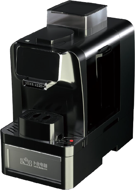 卜合电器 T6 com.B 新品商用 现磨 意式 一键触屏全自动咖啡机（内置冰箱） 黑色