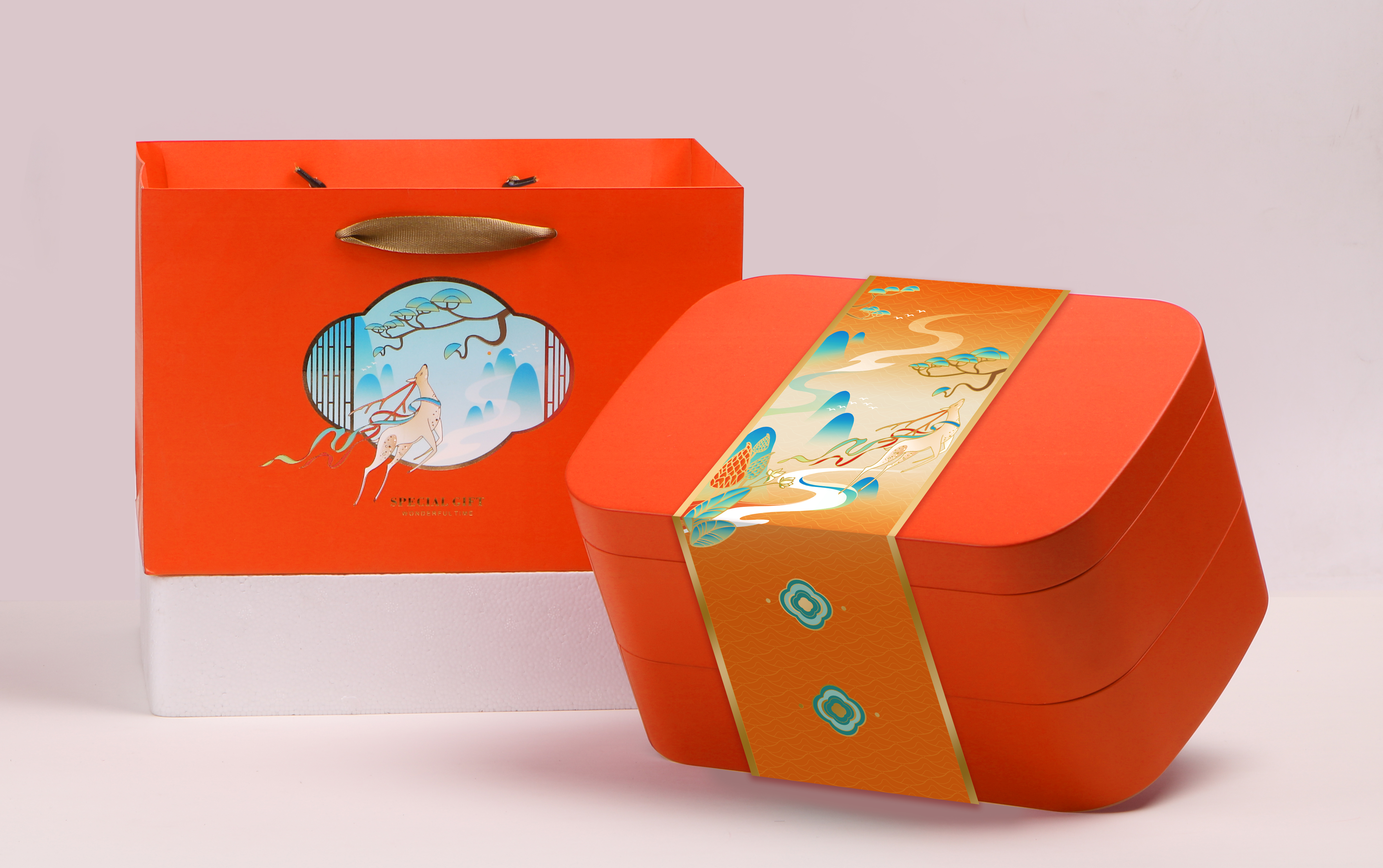 30型橙色铁盒（单层、双层）