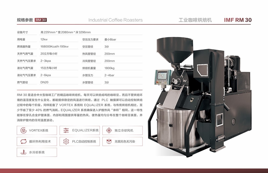 工业咖啡烘焙机IMF RM30
