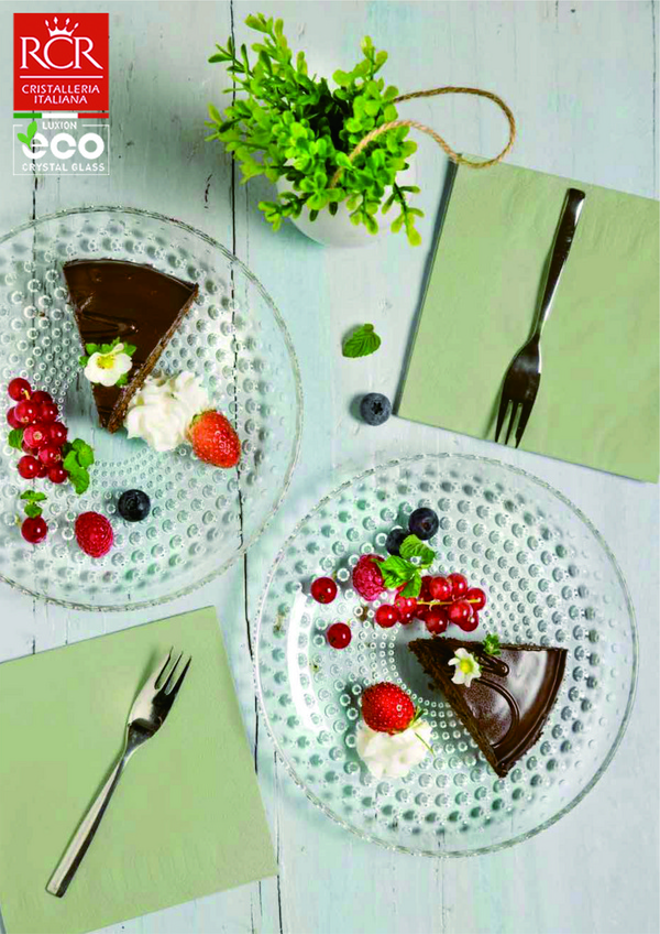 意大利原装进口RCR皇冠水晶餐碟