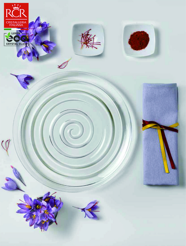 意大利原装进口RCR皇冠水晶餐碟