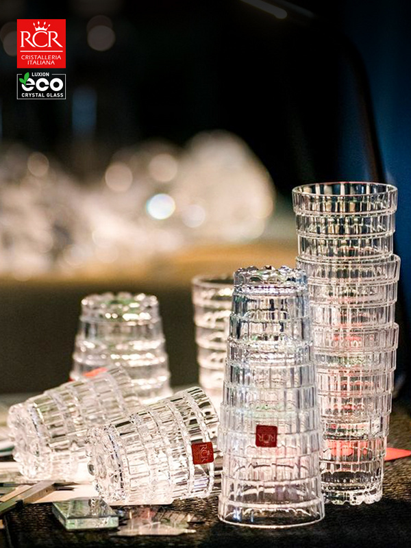 意大利原装进口RCR皇冠可叠置红酒杯水晶杯