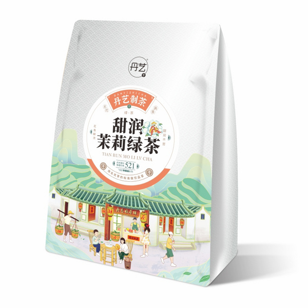 丹艺甜润茉莉绿茶500g