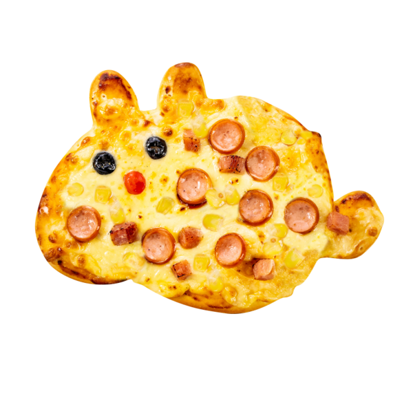 小兔吖霸火腿风味披萨
