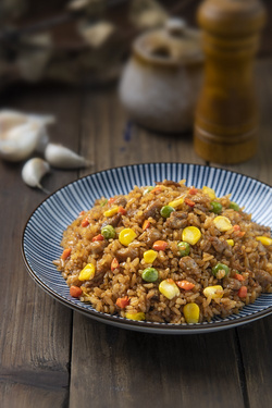 蒜香牛肉炒飯