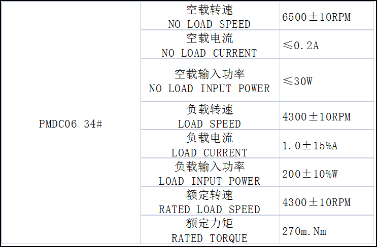 可定制马达咖啡机研磨机磨豆机电机 PMDC06 34#