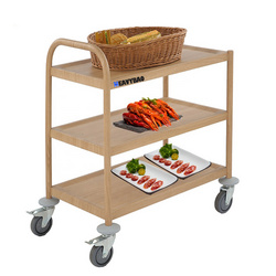 Heavybao Trustworthy Factory Knocked-Down Steel Lab Rolling Cart Water Transfer Trolley Food Drink Serving Trolley