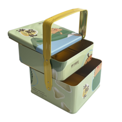 三层粽子手提盒