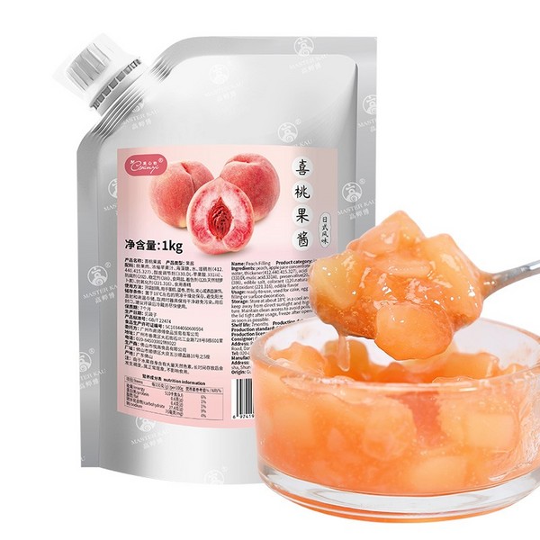果心怡喜桃果酱1kg