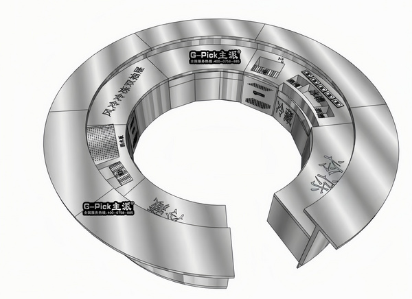 品牌个性定制水吧台大圆弧等异型水吧台