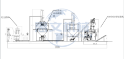 2000L预拌粉混合机生产线