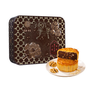 核桃榄仁豆沙月饼