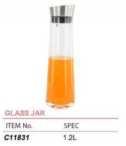 GLASS JAR  不锈钢头冷水壶  C11831