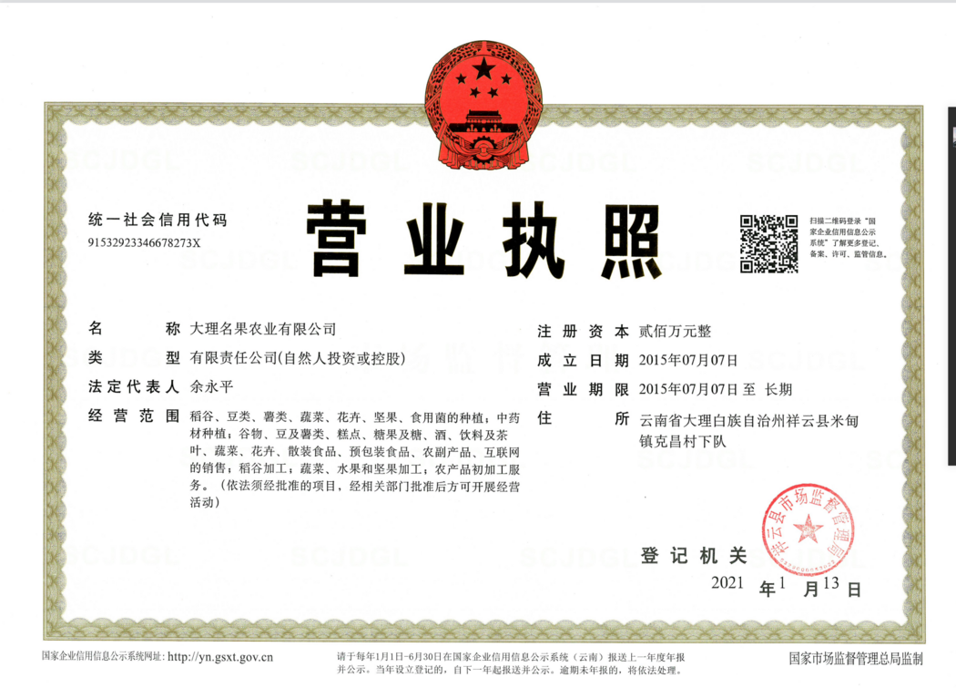 營業(yè)執(zhí)照