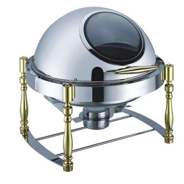 ROUND ROLL TOP CHAFING DISH    不锈钢圆形全翻盖餐炉   A11322 YD/LYD/GYD/LGYD