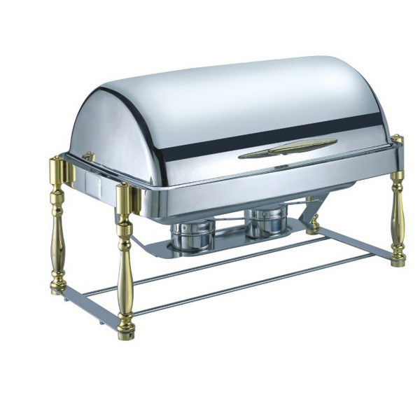 RECTANGLE ROLL TOP CHAFING DISH   不锈钢全翻盖长方形餐炉   A11321YD/A11321GYD