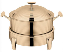 3-LAYER STEEL FOOD WARMER SET   三层炫纹自助餐炉   A10218-A10224