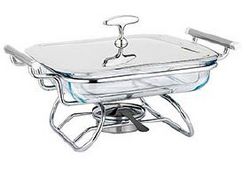 GLASS CHAFING DISH   豪华玻璃鱼炉   A20133/A20133-1