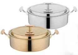 3-LAYER STEEL POT   三层钢炫纹浅汤锅   A10181-A10194 G/S