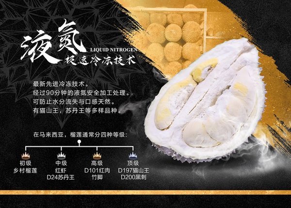 馬來(lái)西亞液氮榴蓮