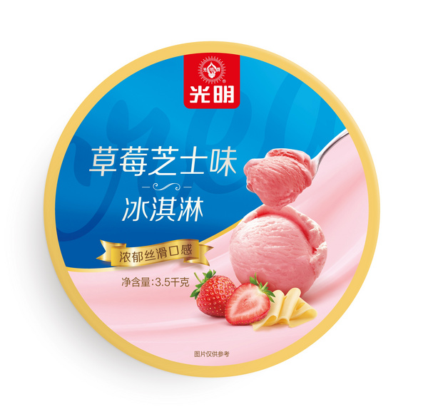 3.5公斤大桶冰淇淋 草莓芝士味