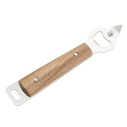 S/S BOTTLE OPENER W/WOODEN HANDLE  木柄開(kāi)瓶器  J10717