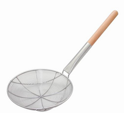 S/S SKIMMER LONG HANDLE  (木柄/鋼柄)不銹鋼加固繞線厘   J34311-J34315/J34321-J34326