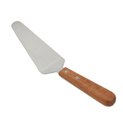 S/S TURNER WITH WOODEN HANDLE  木柄三角鏟  K17718