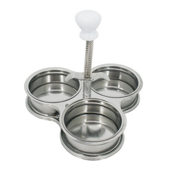 S/S EGG POACHER  三格煮蛋器（無(wú)孔）  K17213/K17214