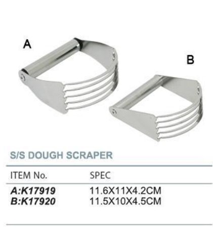 S/S DOUGH SCRAPER  不锈钢面粉刮    K17919/K17920