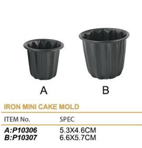 IRON MINI CAKE MOLD  可丽露模  P10306/P10307