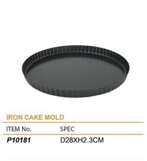 IRON CAKE MOLD   11寸花边固定派盘  P10181
