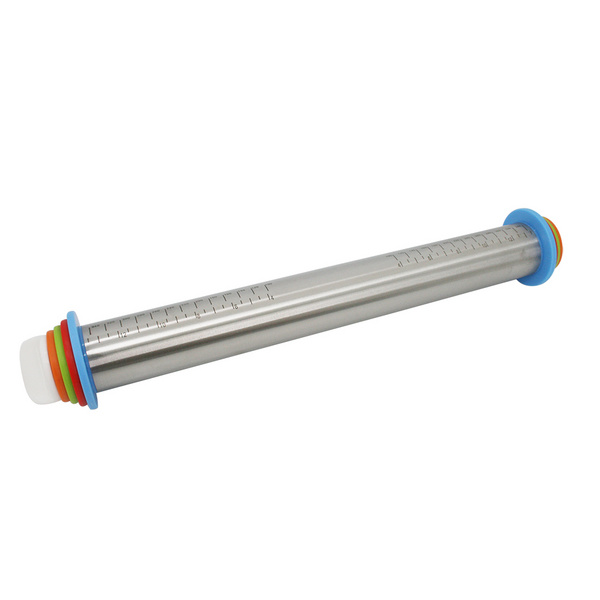 S/S ROLLING PIN  可調(diào)節(jié)式搟面杖  P13320