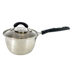 S/S MILK POT W/SINGLE HANDLE/W SANDWICH BOTTOM  韓式復(fù)底奶鍋  E25141-E25146